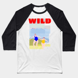 Wild Swimming Baseball T-Shirt